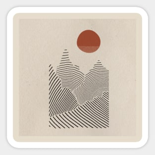 Mountain Sunrise Print Sticker